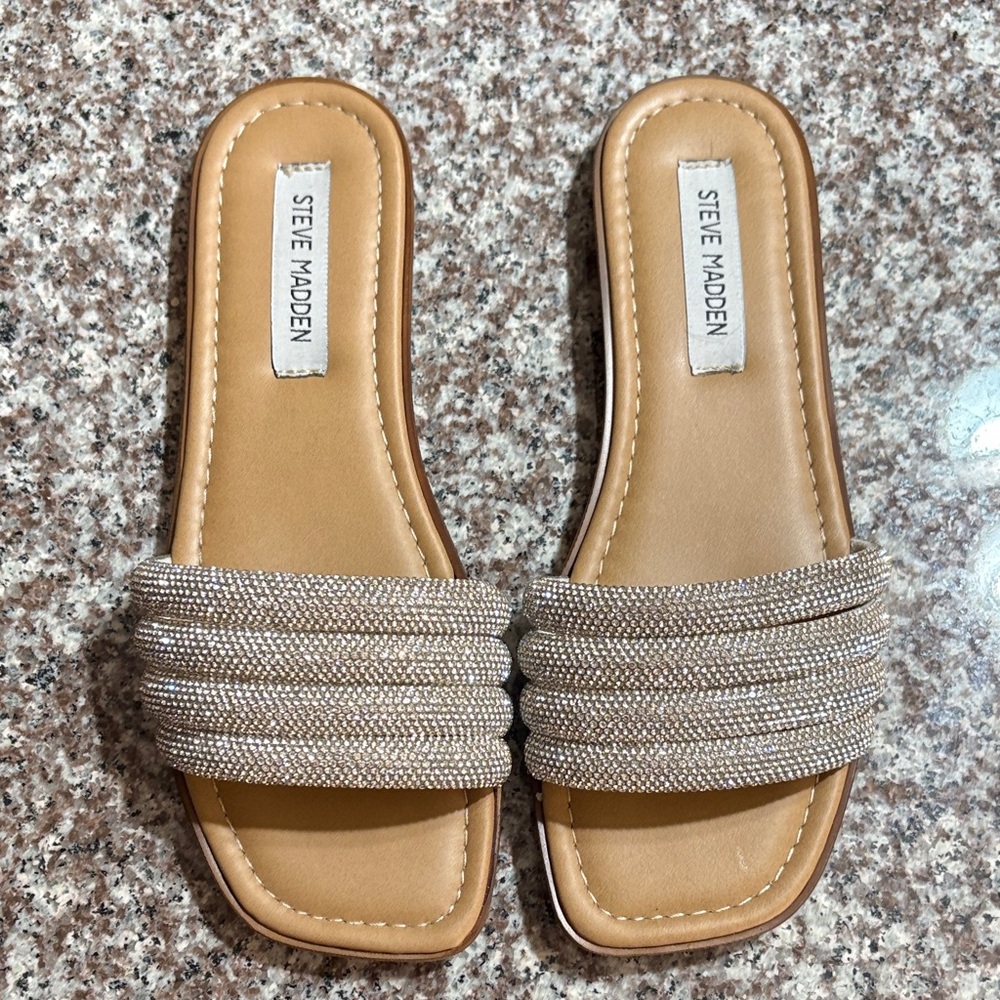 Steve Madden Rhinestone Sandals 8